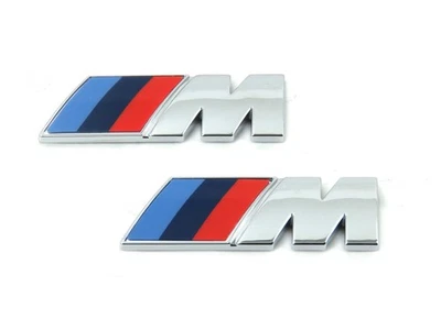 Insignia emblema guardabarros BMW M-Performance - Cromo (paquete de 2) Foto 1 de 4