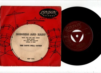 DAVE PELL OCTET - ROGERS AND HART. RARE UK ORIG 1955 7" 4 TRACK EP. VG+ Foto 1 de 4