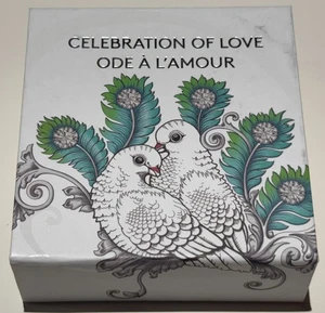 Canada 2016 'Celebration of Love' Crystalized Proof $10 Fine Silver Coin - Bild 1 von 4