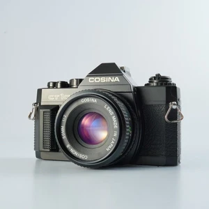EXCELLENT COSINA CT-1G + COSINON-S 50mm F/2 MF Film SLR Camera - Picture 1 of 19