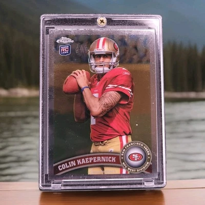 2011 Topps Chrome COLIN KAEPERNICK Two Hands On Ball Variation Card #25 - Image 1 of 2
