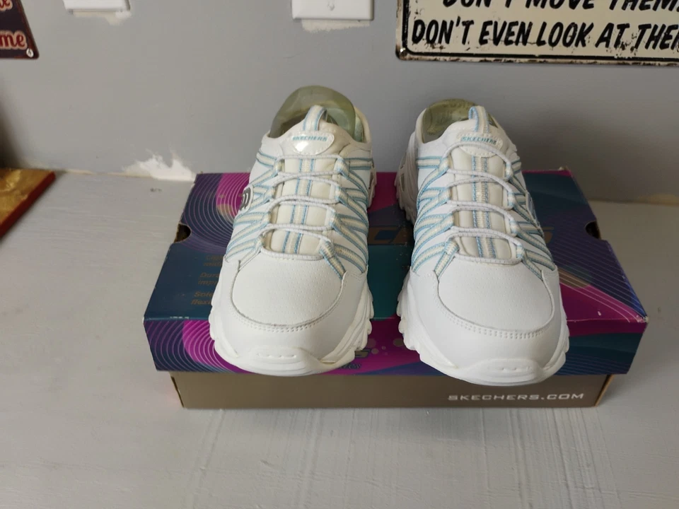 Skechers para mujer talla 8 blanco y azul Foto 1 de 4