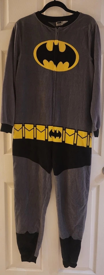 Traje de hombre Batman Union pijama con capa ropa de dormir de una pieza talla: mediana, cremallera Foto 1 de 4
