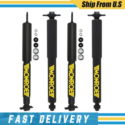 Juego de 4 amortiguadores Monroe delanteros y 2 traseros para Jeep Wrangler TJ 1997-2006 _XJ Foto 1 de 4