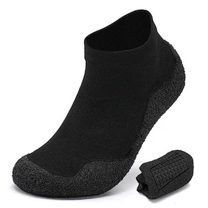 Mens Womens Barefoot Sock Shoes Minimalist Zero Drop 9 Women/7.5 Men Black - Picture 1 of 7