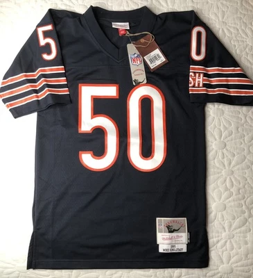 全新带标签 Mitchell & Ness '85 芝加哥熊队 Mike Singletary #50 Legacy 球衣 36 小号 — 第 1/4 张图片