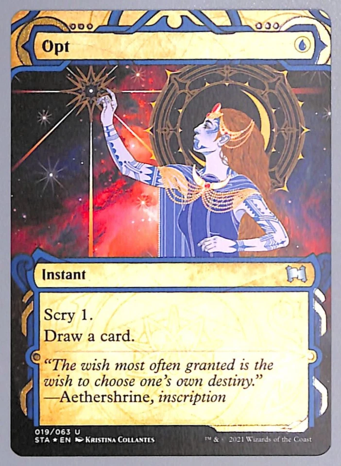 Opt - Foil Etched - 19 - Strixhaven: Mystical Archives (STA) MTG - Image 1 of 2