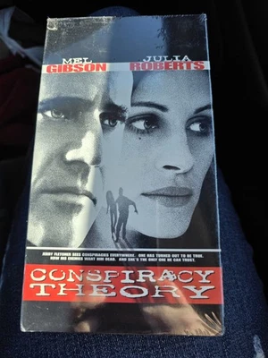 NIP VHS Conspiracy Theory Mel Gibson Julia Roberts 1997 Factory Sealed Foto 1 de 2
