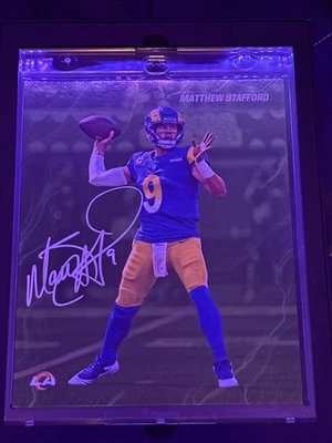 2024 Matthew Stafford Auto Green 1st Edition /99 Emanate Los Angeles Rams Panini - Image 1 of 4