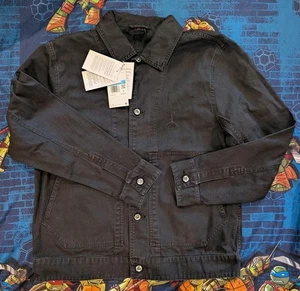 Nike Air Jordan Essentials Chicago Denim Jacket Mens Sz M FN4527 Black $130 - Picture 1 of 5
