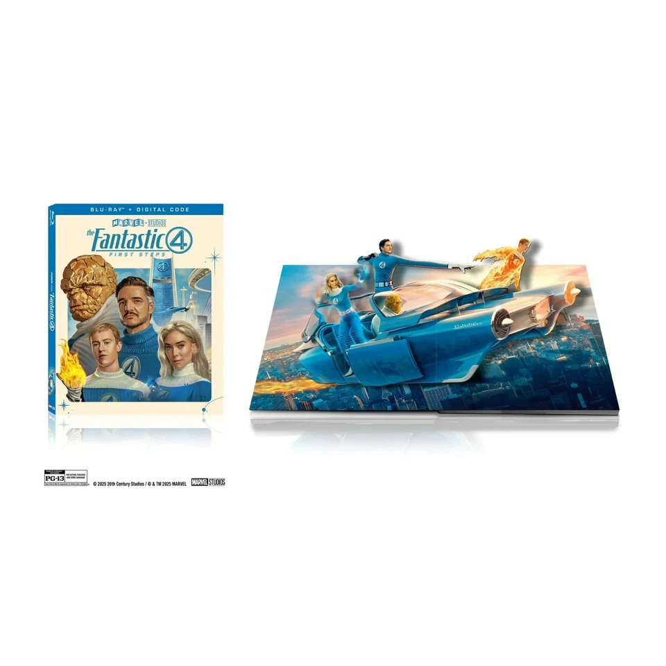FANTASTIC 4 First Steps (U.S. Blu-ray + Digital w/ EXCLUSIVE POP-UP PACKAGING) - Image 1 of 4