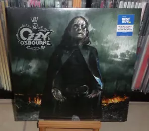 OZZY OSBOURNE BLACK RAIN BLACK ICE & WHIT/SLIVER SPLATTER LP NIGHTMARE HERE TO - Picture 1 of 4