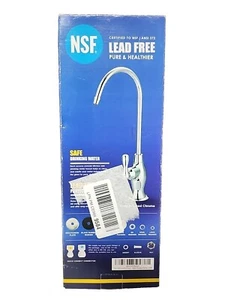 Lead Free Water Filtration Reverse Osmosis Faucet Advanced RO Tap Brushed Chrome - Picture 1 of 3