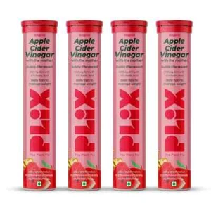 PLIX Apple Cider Vinegar Tablet weight loss (WaterMelon) Pack of 4 - 60 count - Picture 1 of 6