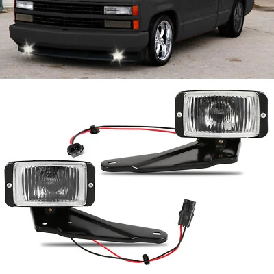Fog Lights For 1988-1999 2000 Chevrolet C1500 C2500 K1500 K2500 Halogen Chrome - Image 1 of 4