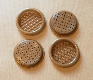 4 X Round Pull Push In Vent, Light Brown Caravan Motorhome Camper Gas - Picture 1 of 3