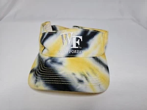 Wake Forest Demon Deacons WFU Adjustable Visor Hat Cap Yellow/Blue - Picture 1 of 4