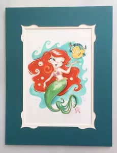 Disney Wonderground Gallery The Little Mermaid Ariel Print Miss Mindy 14x18 - Picture 1 of 4