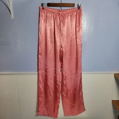 Pantalones para dormir de verano ligeros sedosos con cordón rosa brillante mediano Cabernet Foto 1 de 4