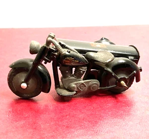Motocicleta Harley Davidson TEKNO Dinamarca 1950 negra con entrega SIDECAR #764 - Imagen 1 de 9