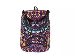 Bolso de Festival Mochila Unisex Hecho a Mano India, Bolsas Resistentes para Escuela - Imagen 1 de 8
