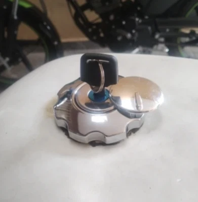 1 Set Motorcycle Parts Gas Fuel Tank Cap Cover Locking Kit Accessories Universal - Image 1 of 4