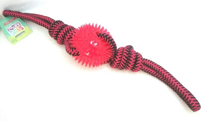 Игрушка для собак Snugarooz Pink Spikey Beast веревочный буксир  - Изображение 1 из 4