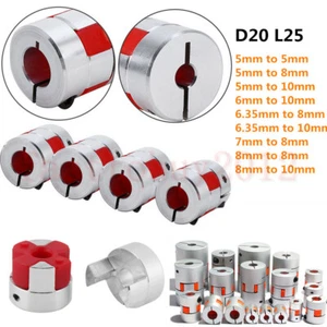 Flexible Shaft Coupler Plum Coupling Connector for CNC Reprap 3D Printer D20L25 - Picture 1 of 10