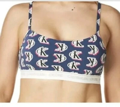 Nwt Calvin Klein Women's CK One Cotton Full Coverage  Bralette Size XLARGE  - Image 1 of 4