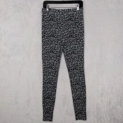 Chicos Mujeres Fabulosamente Adelgazantes Leggings Talla 1 (US 8) ~ Gris Negro Estampado Animal Foto 1 de 4