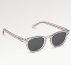 Louis Vuitton LV Signature Square Round Sunglasses Z1965U Light Pink Clear
