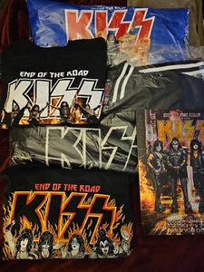 KISS Official End Of The Road LOT NYC BOMBER JACKETS 3XL+ MSG TOUR BOOK + MORE!! - Picture 1 of 10