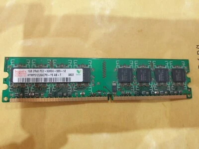 1GB HYNIX 2Rx4 PC2 5300u - 555 DDR2 MEMORY RAM DIMM DESKTOP 240PIN pc desktop - Image 1 of 3