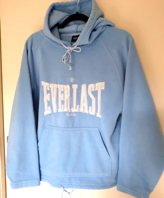 EVERLAST   Light Blue   FLEECE  HOODIE   *MEDIUM    *WARM / NEAR NEW - Image 1 of 2