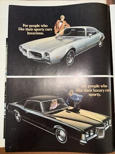 1970 Pontiac Grand Prix & Firebird advertisement 2 Page Ad - Picture 1 of 3