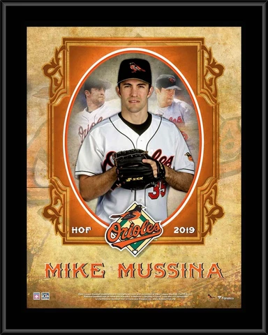 Mike Mussina Baltimore Orioles 10.5" x 13" Hall of Fame Sublimated Plaque Cover