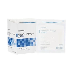McKesson 6-Ply Non-woven Gauze Sponge Sterile 4 x 4" 300 Pack(s) 2 per Pack - Picture 1 of 2