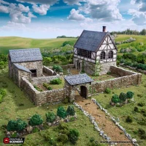 Norman Farm - King and Country - Printable Scenery Terrain Wargaming D&D DnD 10m - Picture 1 of 7