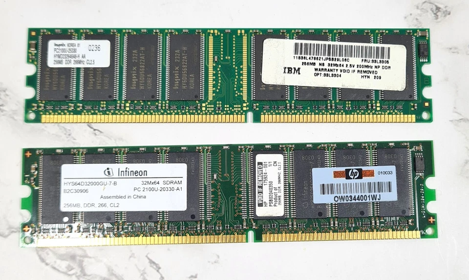 2 x RAM 256MB DDR 266 MHz - Image 1 of 4
