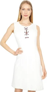 Tommy Hilfiger Women's Pique Knit Colorblock A-Line - Ivory SZ 4 NWT MSRP $99.00 - Picture 1 of 3