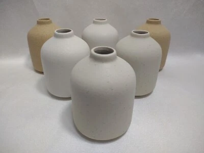 Lizofer-Pack de 6 Jarrones de Cerámica Pequeños Modernos de 4"" Juego de 6 para Salón... Foto 1 de 4