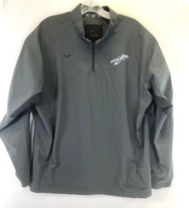 Nike 1/4 Zip Mens Sz Large W/Spear Embroidered Grey Track Jacket (G7)NW/OTs - Picture 1 of 7
