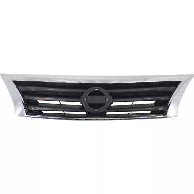 New Front Upper Grille For 2013 2014 2015 Nissan Altima Sedan Chrome Plastic - Imagem 1 de 4