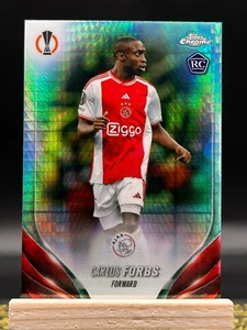 2024 Chrome UEFA - Carlos Forbs RC - Aqua Prizm Refractor - No. 90 - Picture 1 of 2