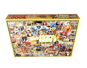 Iconic The 1970's puzzle by James Mellett White Mountain 1000 pieces retro New - Picture 1 of 4