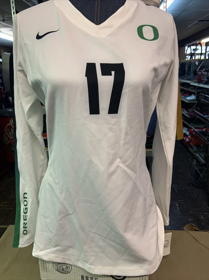 Nike Oregon Ducks Digital Vapor LS Women's Medium Volleyball Jersey 846313