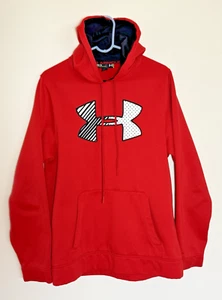 Under Armour Felpa con Cappuccio Media Rossa Sciolta Storm Pullover Felpa con Cappuccio - Foto 1 di 12