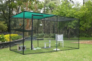 Cat-Double size Enclosure - FREE HAMMOCK - Picture 1 of 9