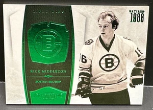 Rick Middleton 2011-12 Panini Dominion Emerald SSP #108 Serial #d 5/5 Bruins - Picture 1 of 2