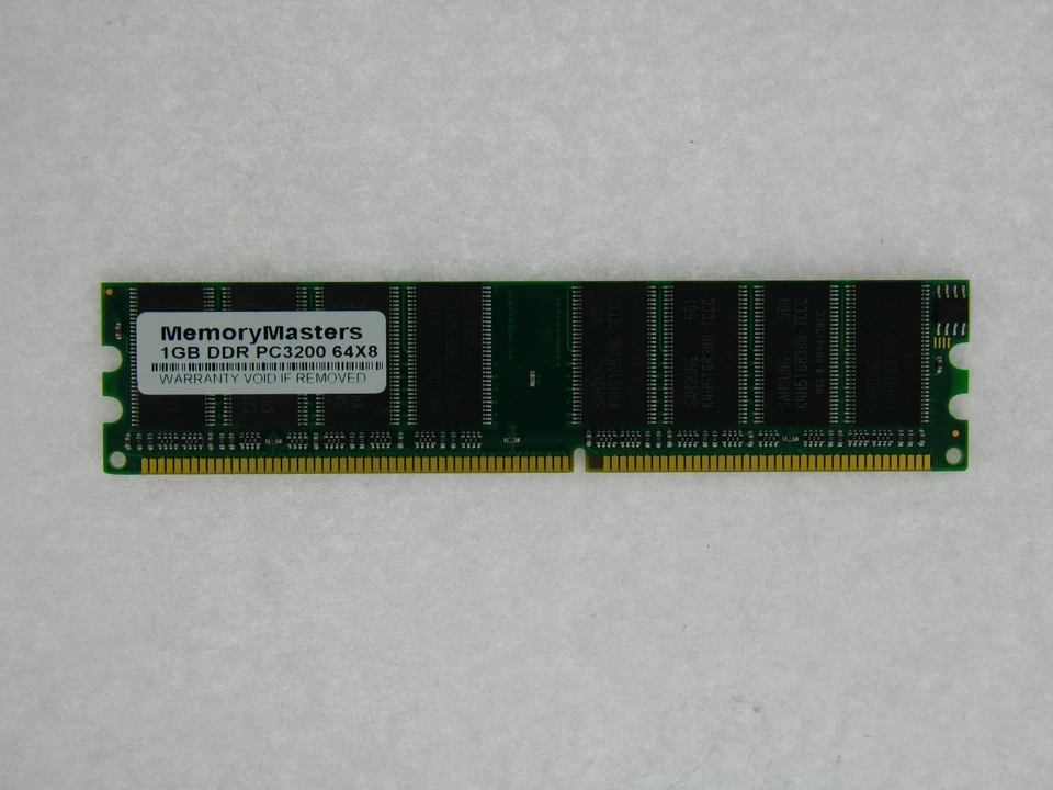 LOTE DE DIEZ 1GB MEMORIA DDR RAM PC3200 DIMM NO ECC Baja densidad 64x8 DDR400 Probado Foto 1 de 1